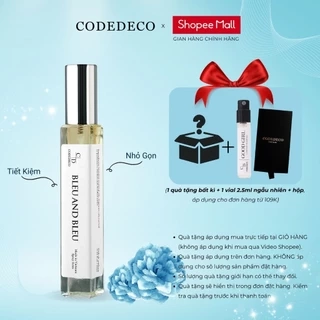 Tinh dầu thơm CODEDECO Bleu And Bleu 10ml dạng xịt - Mạnh mẽ, Nam Tính, Thu hút