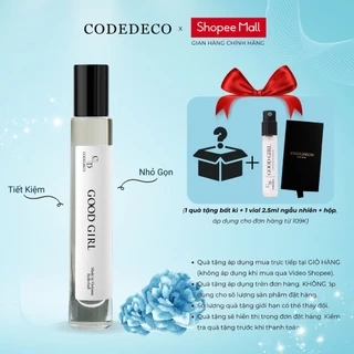 Tinh dầu thơm nữ CODEDECO Good Girl 10ml dạng lăn - Ngọt ngào, Nhẹ Nhàng, Quyến Rũ