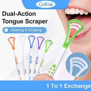 Cofoe Nhựa Phế Liệu Lưỡi Loại Bỏ Xấu Hơi Thở Tươi Phế Liệu Rêu Làm Sạch Sổ Lưu Niệm Lưỡi Bàn Chải Băng Cạp Miệng Vệ Sinh Miệng Chăm Sóc Nha Khoa