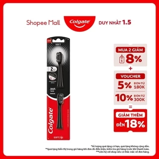 Bộ 2 đầu thay bàn chải điện Colgate Optic White, hỗ trợ làm trắng răng (Không kèm bàn chải)