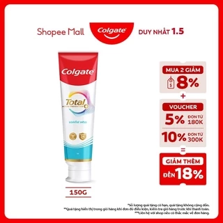 Kem đánh răng Colgate Total sạch sâu bảo vệ, ngăn ngừa 8 vấn đề răng miệng 150g/ tuýp