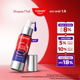 Tinh chất trắng răng tăng cường Colgate Optic White Purple Serum-Trung hòa sắc vàng, rạng rỡ tức thì 40ML