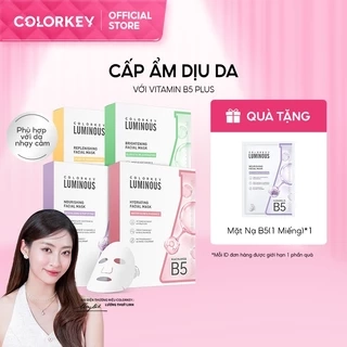 1 Hộp 10 Miếng Mặt Nạ Giấy COLORKEY LUMINOUS B5 Hỗ Trợ Phục Hồi 25ml/miếng