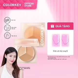 Bảng kem che khuyết điểm COLORKEY 3 màu mịn lâu trôi 3.9g