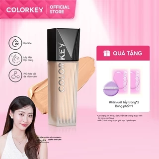 Kem Nền COLORKEY Dạng Lỏng Chân Ái Cho Da Dầu Cho Lớp Trang Điểm Lì Mỏng Nhẹ và Lâu Trôi 30g