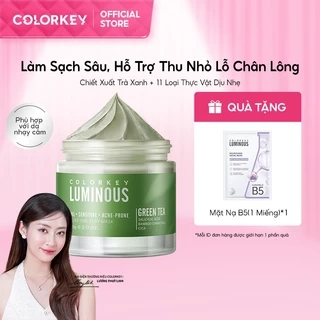 Mặt Nạ Bùn Trà Xanh COLORKEY LUMINOUS Làm Sạch Da Không Gây Khô Da Khi Dùng 60g/hũ