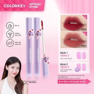 Son môi COLORKEY lì ánh nước chống nước chống dính cốc màu 1.8g