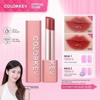 Son môi dưỡng ẩm bóng trang điểm 2 trong 1 COLORKEY 3g