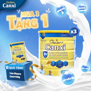 COMBO 3 TẶNG 1 Lon 400G, Diasure Canxi 850G - Bổ Sung Canxi Nano, Bảo Vệ Xương Khớp, Giúp Xương Chắc Khỏe