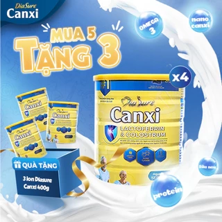 COMBO MUA 5 TẶNG 3 Lon 400G. Diasure canxi Xương Khớp 850g, Bổ sung nano canxi phòng chống loãng xương.