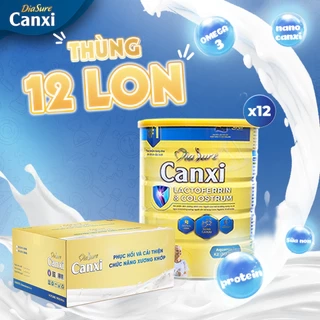 Thùng 12 Lon Diasure Canxi 850g, Bổ sung dinh dưỡng, nano canxi phòng chống loãng xương, cải thiện xương khớp