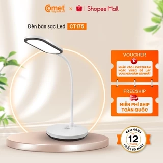 Đèn Học LED Comet CT175 5W Để Bàn Làm Việc, Đọc Sách,Chống Cận Thị 3 Màu Ánh Sáng,Cảm Ứng Thông