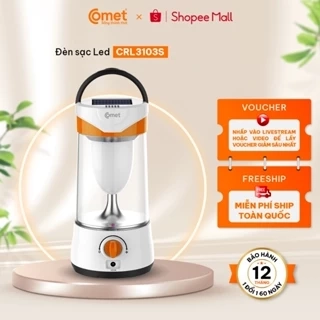 Đèn Sạc Tích Điện LED Comet CRL3103S 10W Năng Lượng Mặt Trời Siêu Sáng