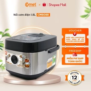 Nồi cơm điện mini 0,8L nắp gài COMET - CM8006