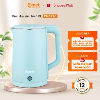 Bình đun siêu tốc 2 lớp 1.8L cách điện cách nhiệt CM8226