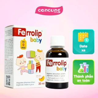 Sắt Hữu Cơ cho bé Ferrolip baby (30ml)