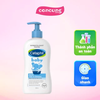 Sữa tắm gội cho trẻ em (Cetaphil Baby Gentle Wash&Shampoo) 400ml