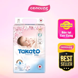 Tã dán Nhật Bản Takato siêu mềm mại (XS, 70 miếng)