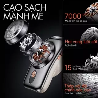 Máy cạo râu coocaa Stylist KKZX011 - Chuyên Gia Cạo Râu Mini , Cạo - Tỉa - Gương Trong Một, Chống Nước IPX7 (hai màu)