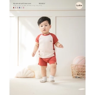 Bộ Cộc Tay COOKIE , Bộ Cánh Dơi Phối Thân Trước Cho Bé Từ 6 Tháng Đến 5 Tuổi 2025