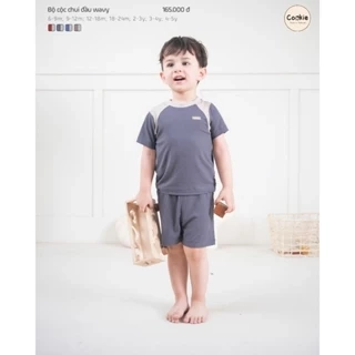 Bộ Quần Áo COOKIE Cộc Tay Chui Đầu Wavy Cho Bé Size Từ 6 Tháng 5 Tuổi 2025