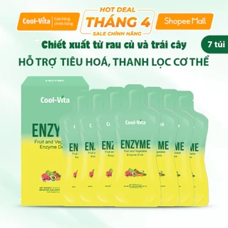 Nước Uống Bổ Sung Enzyme Chiết Xuất Từ Trái Cây Rau Củ Hỗ Trợ Tiêu Hoá, Thanh Lọc Cơ Thể (45ml× 7 túi)/hộp