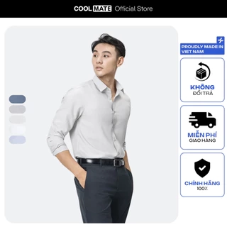 Áo SƠ MI nam dài tay CaféDriS khử mùi hiệu quả Coolmate