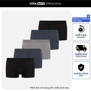 Combo 5 quần lót sịp nam Trunk Cotton co giãn thoải mái Coolmate (màu ngẫu nhiên)