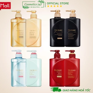 Combo Gội Xả - Dầu Gội Tsubaki Premium Repair Tsubaki (490ml/chai)