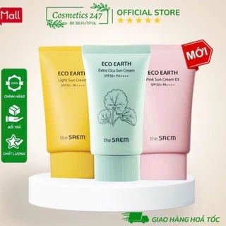 Kem Chống Nắng THE SAEM Eco Earth Pink Sun Cream 50ml