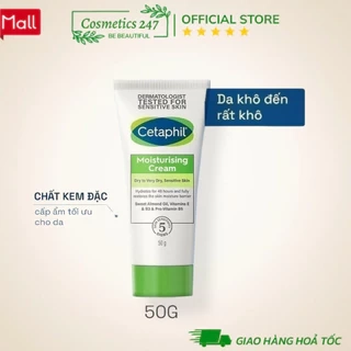 Kem dưỡng ẩm dịu lành cho da nhạy cảm CETAPHIL MOISTURISING CREAM 50G