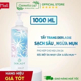 Nước Tẩy Trang Derladie Cleansing Water Witch Hazel làm sạch, ngừa mụn trên da 500ml