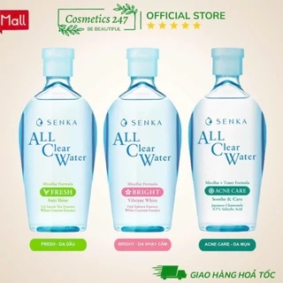 Nước Tẩy Trang Senka ALL Clear Water Micellar Fresh 230ML & 70ML