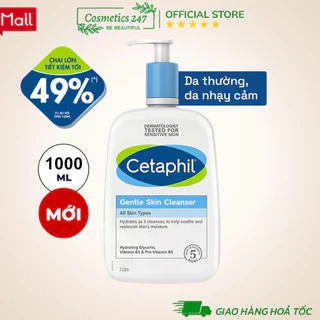 Sữa Rửa Mặt Cetaphil Gentle Skin Cleanser 1000ML, 500ML, 250ML, 125ML