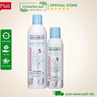 Xịt Khoáng Evoluderm Atomiseur Eau Pure Dưỡng Da, Cấp Ẩm 150ML & 400ML