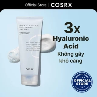 Sữa rửa mặt COSRX hydrium hyaluronic dưỡng ẩm làm sạch da mặt gấp ba lần 150ml