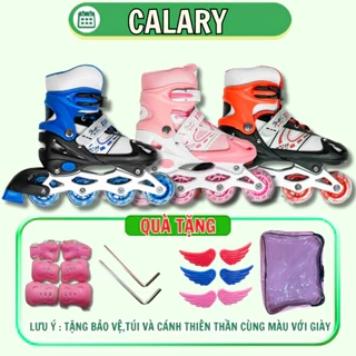 Giày Trượt Patin Trẻ Em Centosy Bear Có 1 Bánh Đèn Led Sáng,Tăng Chỉnh 3 Size Cho Bé Sử Dụng