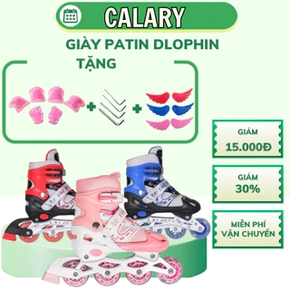 Giày Trượt Patin Centosy Dolphin Có 1 Bánh Đèn Phát Sáng, Chỉnh Được Size Tiện Lợi ,An Toàn