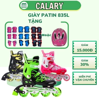 Giày Trượt Trẻ Em Cougar 835L Có Nút Chỉnh Size Tiện Lợi Có Form Giầy Chắc Chắn, Phanh Chân An Toàn