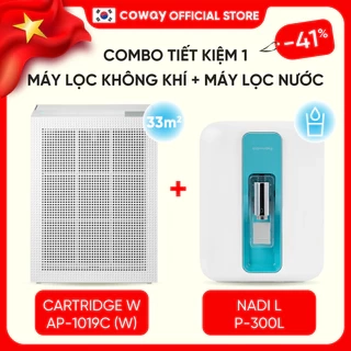 Máy lọc không khí Coway Cartridge (W) AP-1019C (W) và Máy lọc nước Coway Nadi P-300L