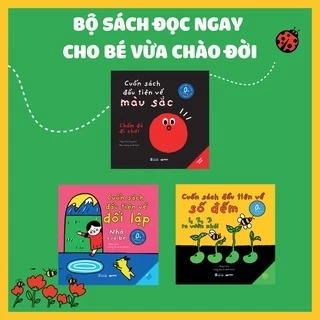Sách - Bộ Tương Phản/ Contrast Book dành cho trẻ sơ sinh - Crabit Kidbooks
