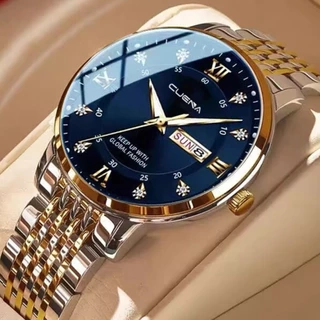 Đồng Hồ Đeo Tay CUENA Chính Hãng Chất Liệu Thép Không Gỉ Chống Thấm Nước Thời Trang Cao Cấp Cho Nam 6008