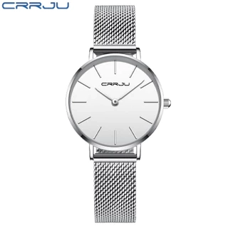 Đồng hồ quartz Crrju 2185X chất liệu thép không gỉ chống thấm nước