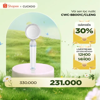 Bộ lọc nước vòi sen CUCKOO CWC-BB001C - Hàng chính hãng - Không gắn được phụ kiện lõi lọc Clo và Vitamin C