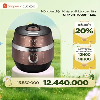 Nồi Cơm Điện Áp Suất Cao Tần CUCKOO 1,8 lít CRP-JHT1009F - Hàng chính hãng