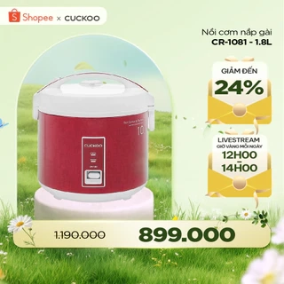 Nồi cơm điện Cuckoo CR-1081, dung tích 1.8 lít, công suất 700W - Nấu Cơm - Nấu Ăn