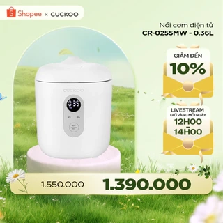 Nồi cơm điện Mini Cuckoo 0.36L CR-0255MW - Lòng nồi chống dính - Hàng chính hãng