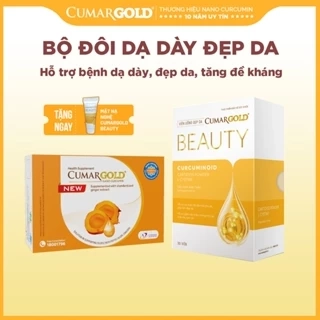 Combo CumarGold New hỗ trợ bệnh dạ dày, CumarGold Beauty chống lão hoá, giảm thâm nám - CMG01, CMB01