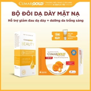 Combo Mặt nạ sáng da CumarGold Beauty & CumarGold New hỗ trợ bệnh đau dạ dày - CMG01, CMB02