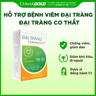 Viên Uống Đại tràng CumarGold - Thảo Dược Dành Cho Người Viêm Đại Tràng Từ Nano Curcumin, 20 Viên - CMT01
